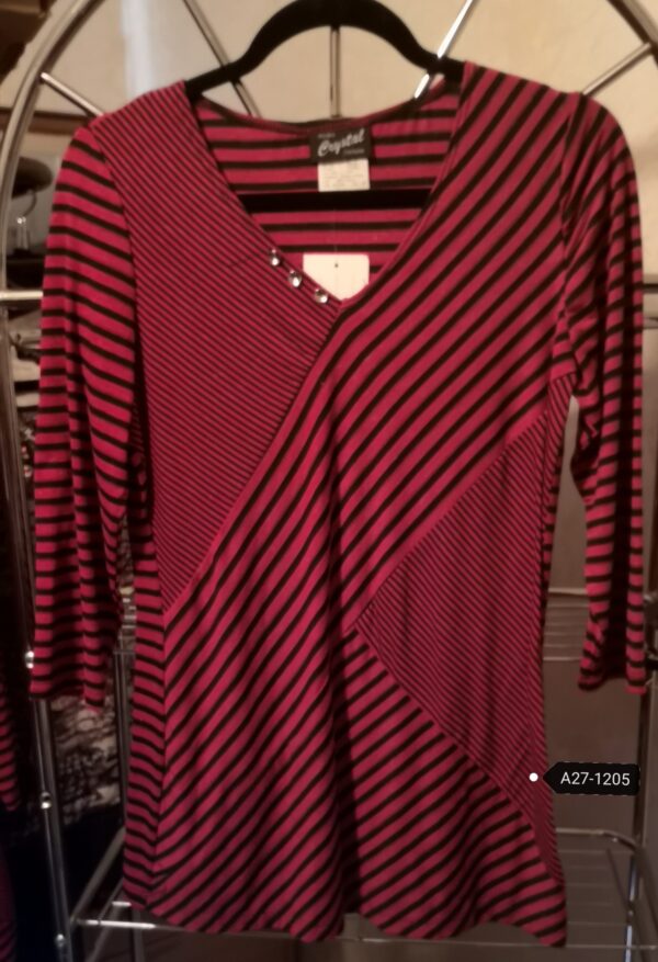 Red Striped Top